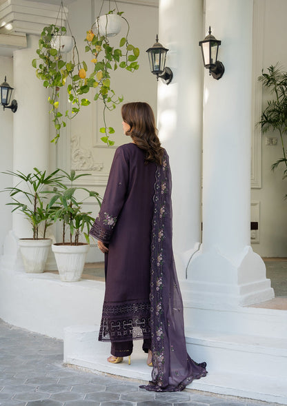 Embroidered Cotton Deep Purple Salwar Kameez Online in Sri Lanka India Australia