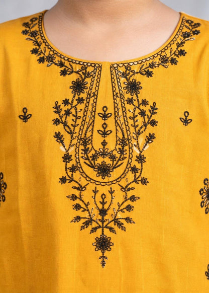 Embroidered Cotton Jacquard Kurta Set for Girls Online in UK USA Canada