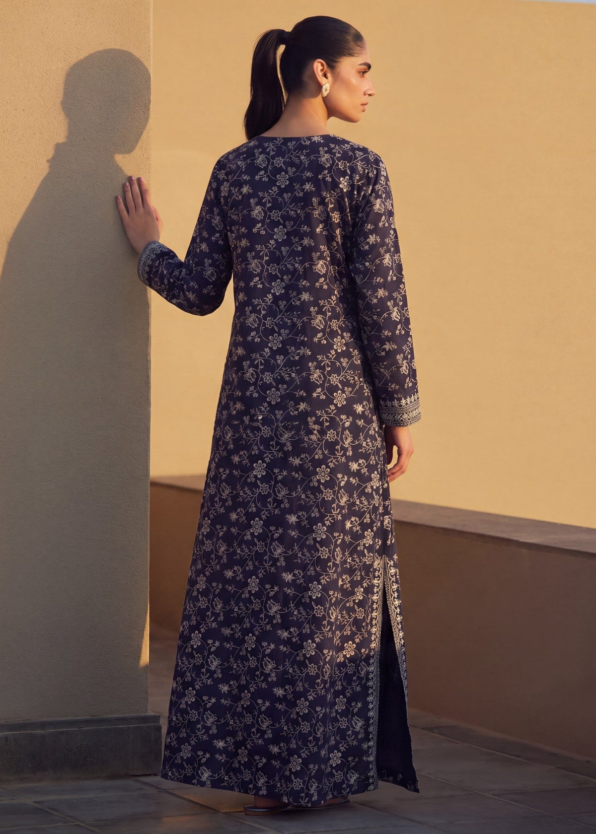 Embroidered Cotton Kaftan for Women Online in KSA Riyadh Saudi Arabia Oman Bahrain Qatar