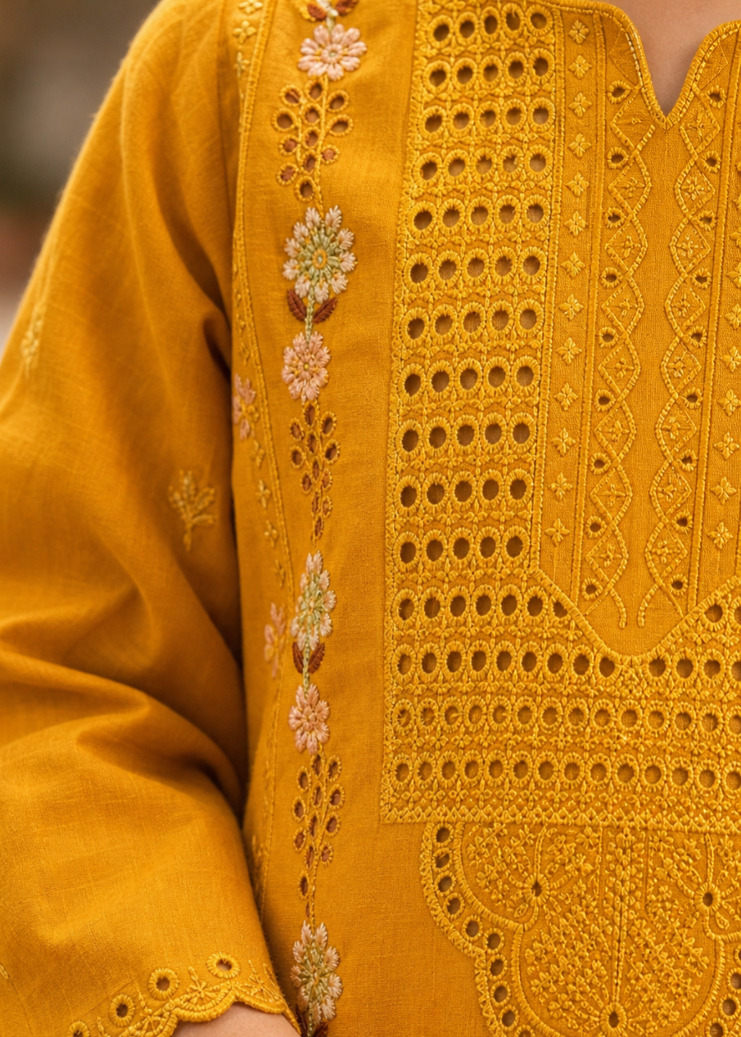Embroidered Cotton Kurta Pajama for Girls Online in UK USA Canada