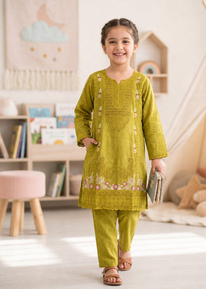 Embroidered Cotton Kurta Set for Daily Wear Online in UK USA Canada