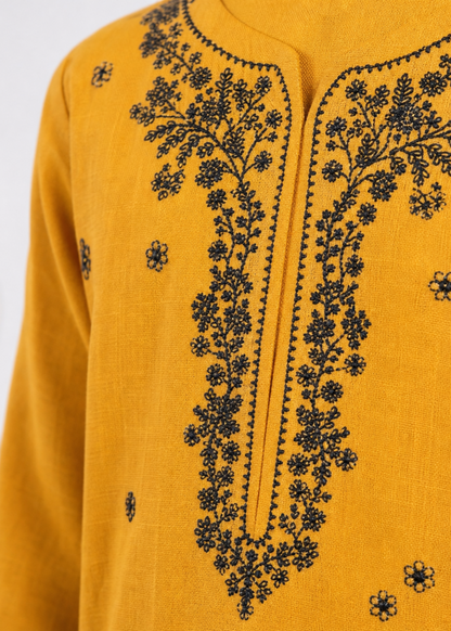 Embroidered Cotton Kurta with Straight Trouser Online in UK USA Canada