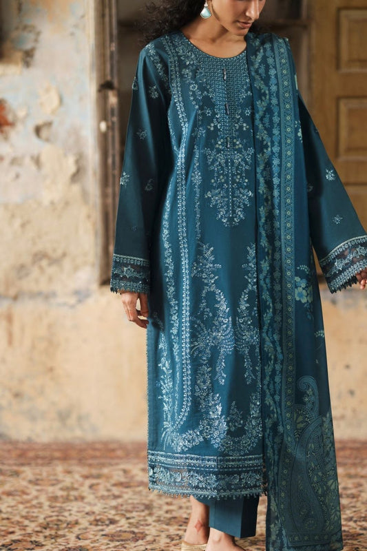 Embroidered Cotton Lawn Pakistani Suit Online in Dubai UAE Abudhabi Ajman Sharjah