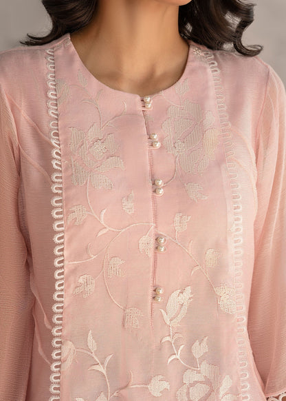 Embroidered Cotton Organza Dupatta Suit Online in Sri Lanka India Australia