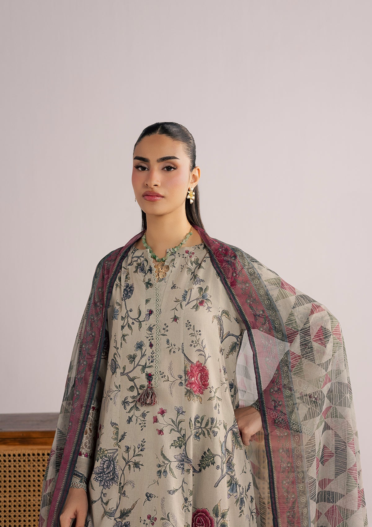 Embroidered Grey Lawn Suit for Women Online in UK USA Canada