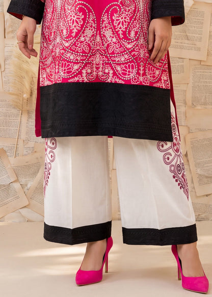 Embroidered Hot Pink Lawn Kurta Suit Online in Dubai UAE Abudhabi Ajman Sharjah