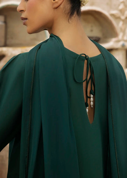 Embroidered Hunter Green Lawn Cotton Salwar Suit Online in Dubai UAE Abudhabi Ajman Sharjah