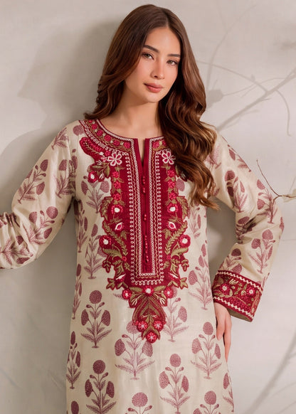 Embroidered Khaddar Kaftan for Women Online in Sri Lanka India Australia
