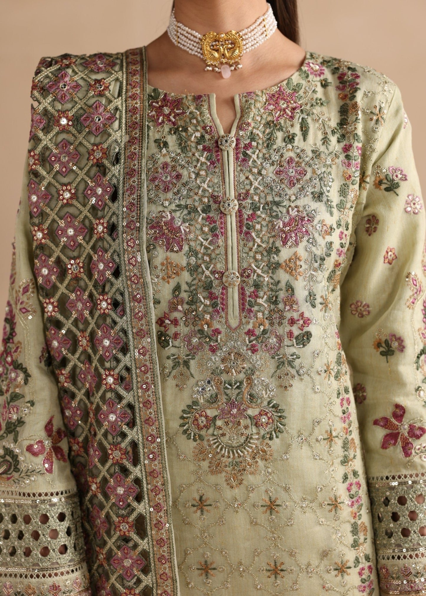 Embroidered Khaddi Net Partywear Salwar Suit Online in Sri Lanka India Australia