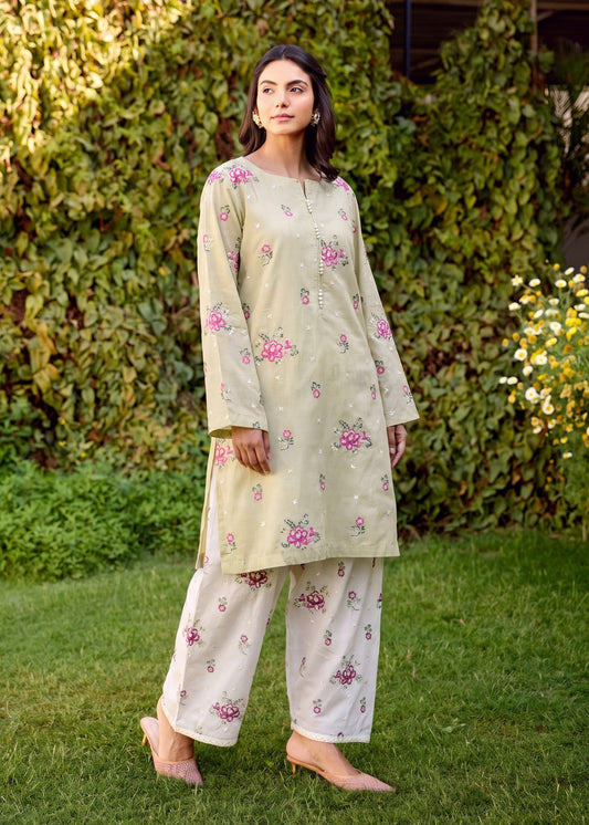 Embroidered Khaki Brown Lawn Kurta Shalwar Online in Dubai DXB UAE Abudhabi Meena Bazaar