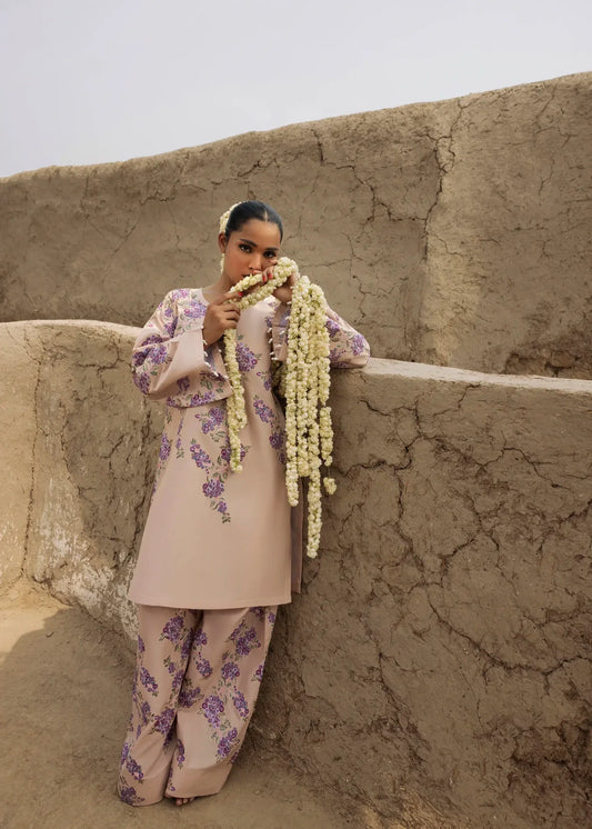 Embroidered Lawn Cotton Pale Pink Pakistani Suit Online in Dubai DXB UAE Abudhabi Meena Bazaar