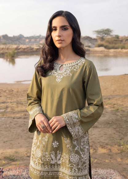 Embroidered Lawn Kurta with Shalwar Online in Dubai UAE Abudhabi Ajman Sharjah