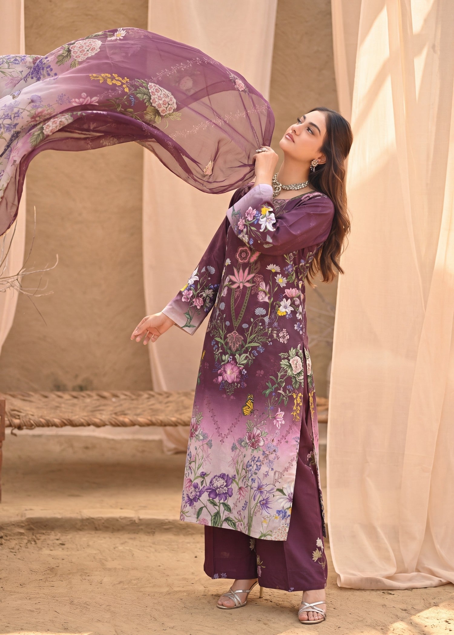 Embroidered Lawn Pakistani Designer Suit Online in KSA Riyadh Saudi Arabia Oman Bahrain Qatar