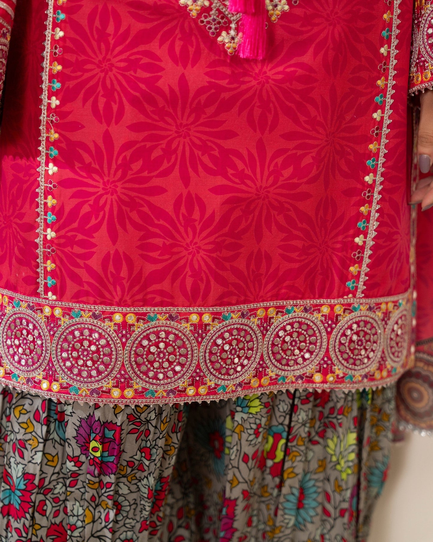 Embroidered Lawn Patiala Suit Online in Dubai UAE Abudhabi Ajman Sharjah