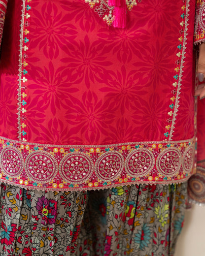 Embroidered Lawn Patiala Suit Online in Dubai UAE Abudhabi Ajman Sharjah