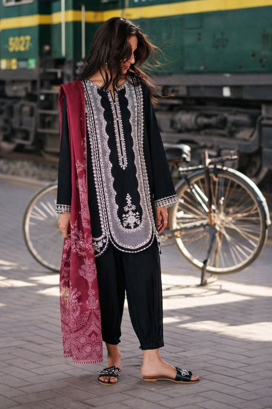 Embroidered Lawn Ready to Wear Pakistani Suit Online in Dubai UAE Abudhabi Ajman Sharjah