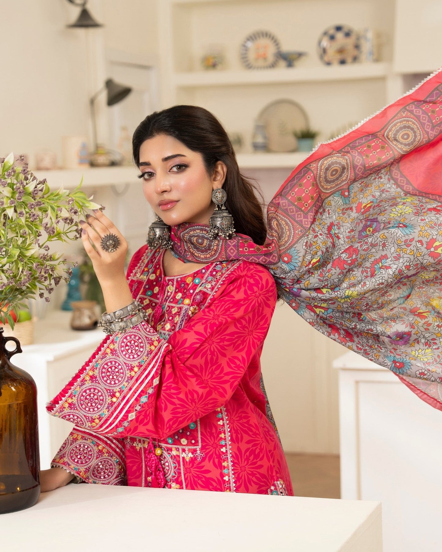 Embroidered Lawn Shalwar Kameez Online in Sri Lanka India Australia