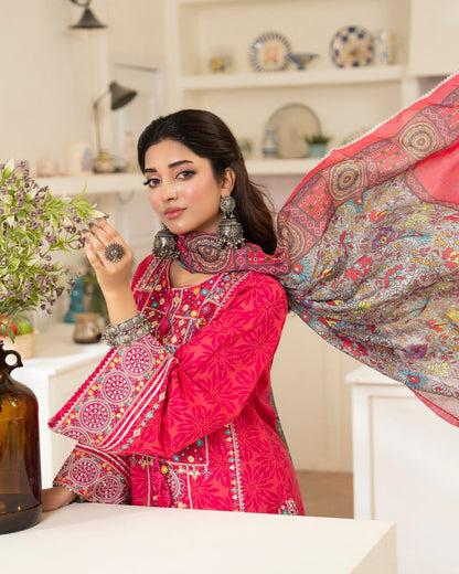 Embroidered Lawn Shalwar Kameez Online in Sri Lanka India Australia