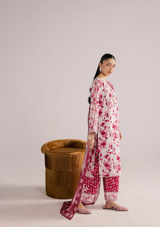 Embroidered Lawn Straight Kurta Set Online in Dubai DXB UAE Abudhabi Meena Bazaar
