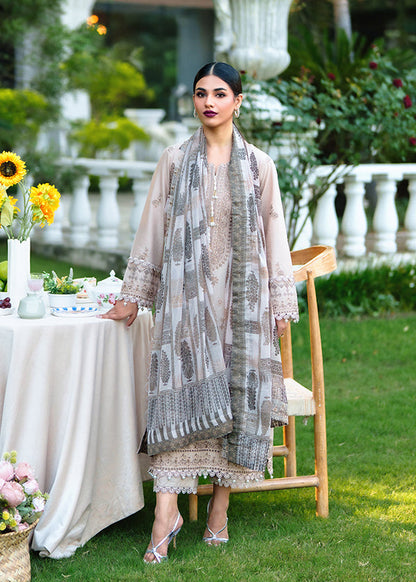 Embroidered Lawn Unstitched Suit Online in Sri Lanka India Australia