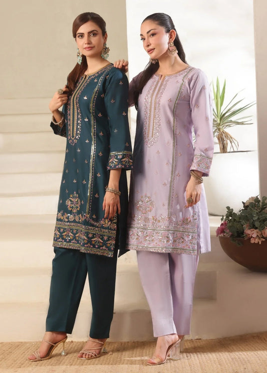 Embroidered Lilac Lawn Cotton Party Wear Suit Online in Dubai DXB UAE Abudhabi Meena Bazaar