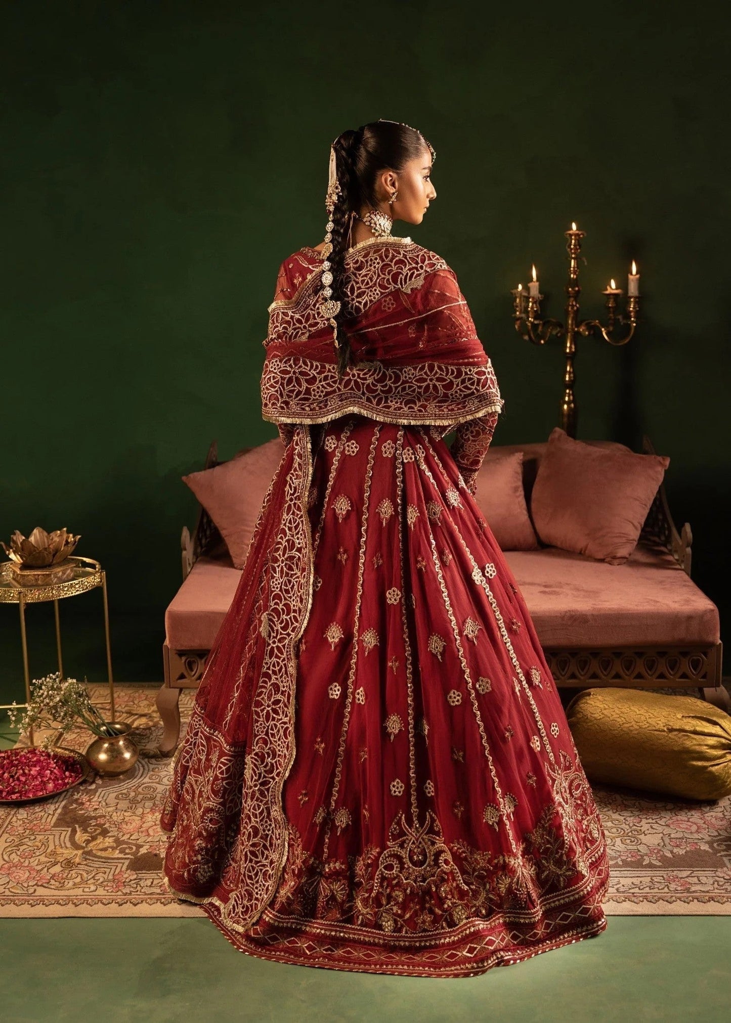 Embroidered Maroon Net Wedding Guest Salwar Kameez Online in KSA Riyadh Saudi Arabia Oman Bahrain Qatar