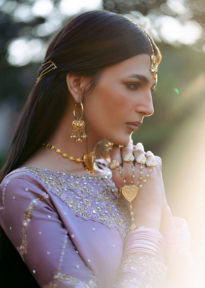 Embroidered Mauve Charmuse Straight Cut Maxi Online in Dubai UAE Abudhabi Ajman Sharjah