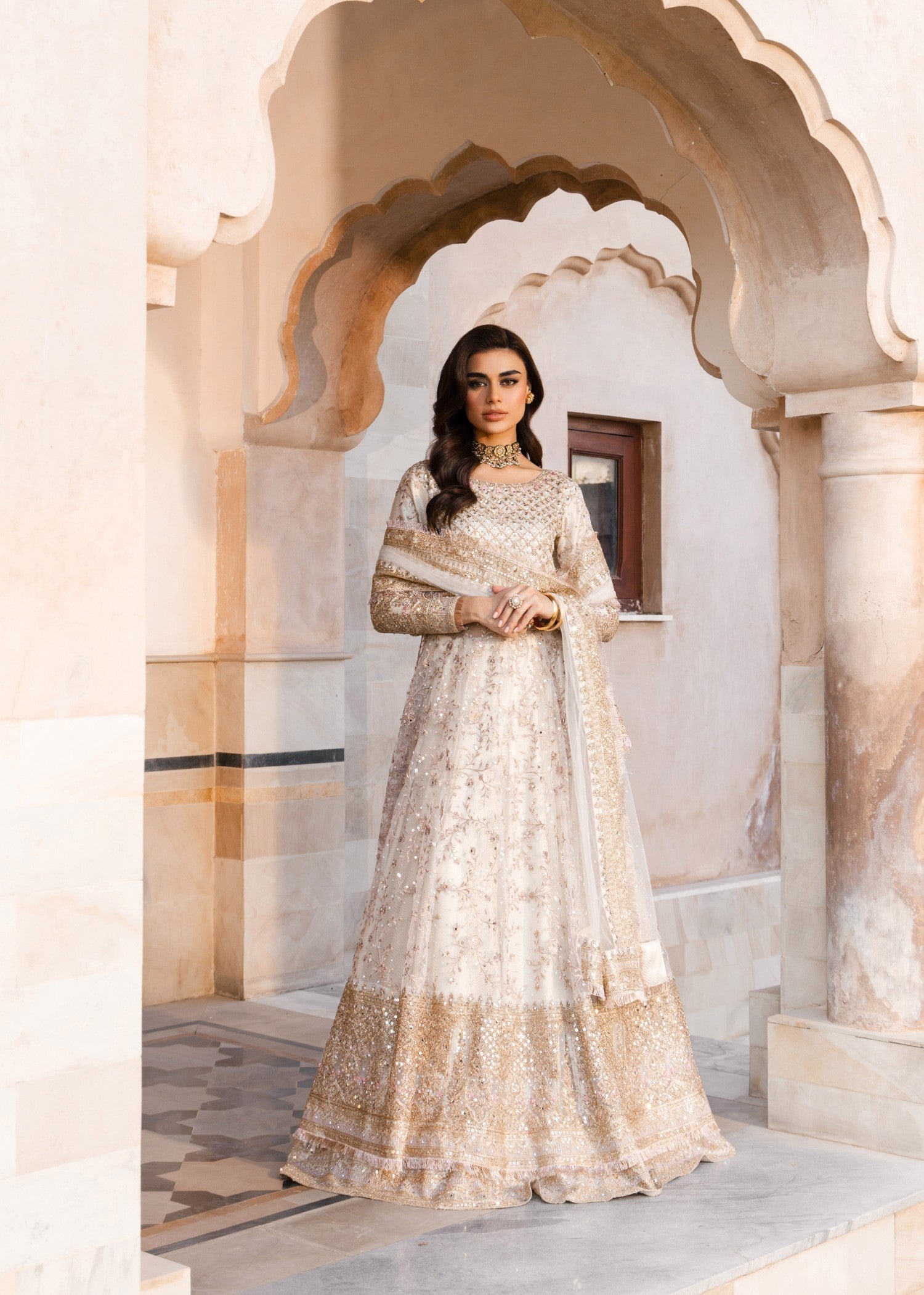 Embroidered Net Dupatta Set Online in Sri Lanka India Australia