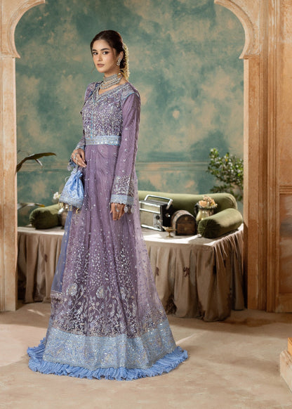 Embroidered Net Mauve Wedding Guest Wear Suit Online in Dubai DXB UAE Abudhabi Meena Bazaar