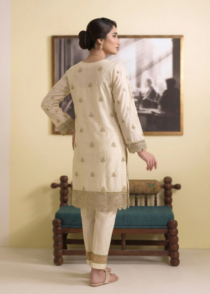 Embroidered Off White Organza Straight Kurta Suit Online in Dubai UAE Abudhabi Ajman Sharjah