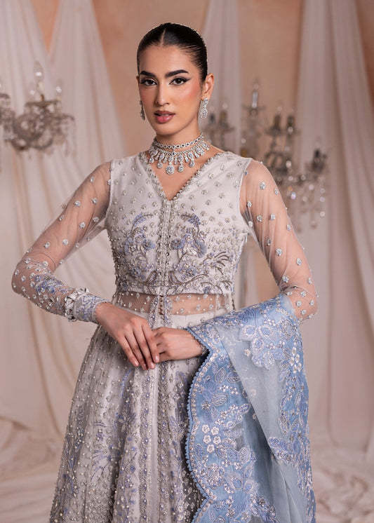 Embroidered Organza 3 Piece Suit Online in Dubai DXB UAE Abudhabi Meena Bazaar