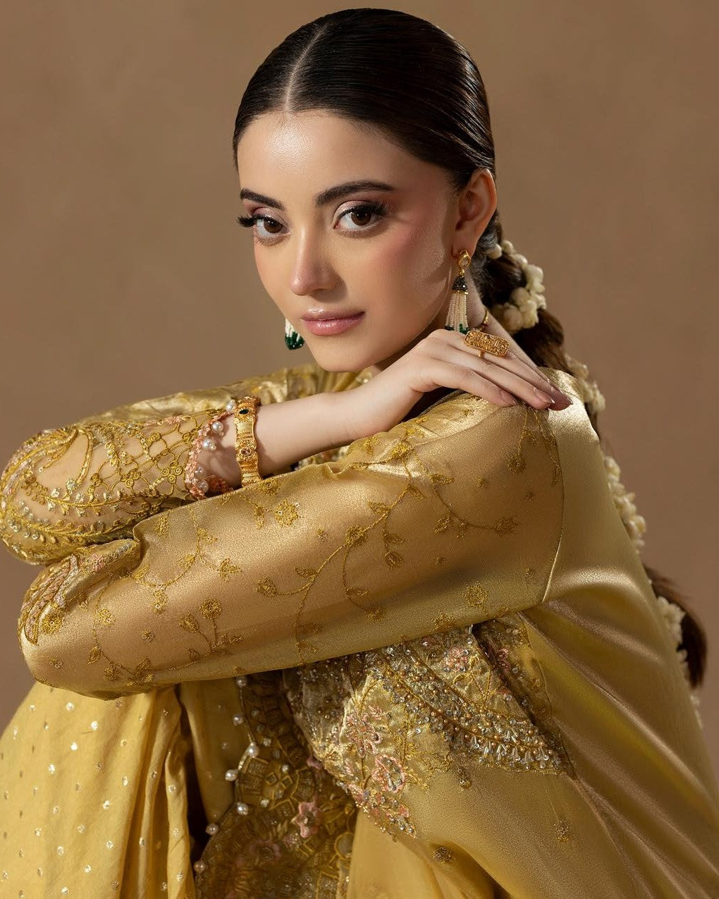 Embroidered Organza Dupatta Sharara Set Online in Sri Lanka India Australia