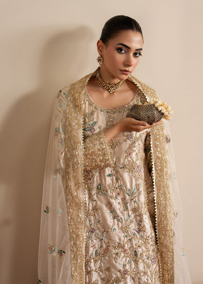 Embroidered Organza Dupatta Suit Online in Dubai UAE Abudhabi Ajman Sharjah