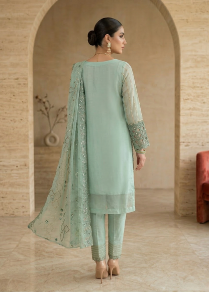 Embroidered Organza Ladies Suit Online in UK USA Canada