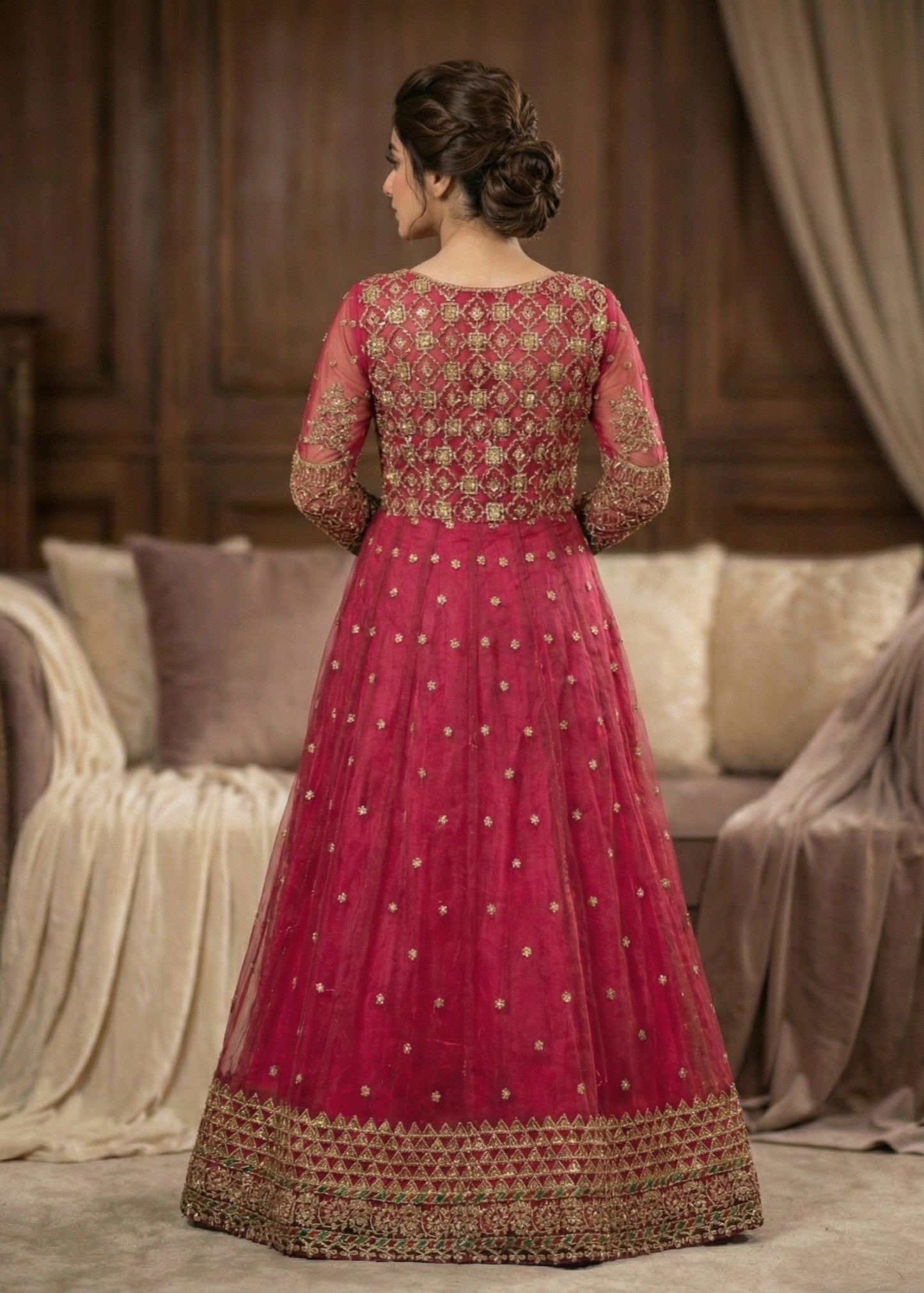 Embroidered Organza Party Wear Suit Online in Sri Lanka India Australia