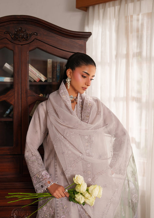 Embroidered Organza Raw Silk Salwar Kameez Online in KSA Riyadh Saudi Arabia Oman Bahrain Qatar