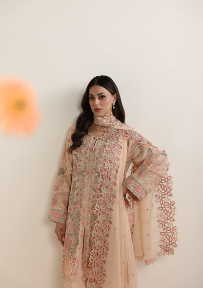 Embroidered Pink Chiffon Partywear Salwar Suit Online in UK USA Canada