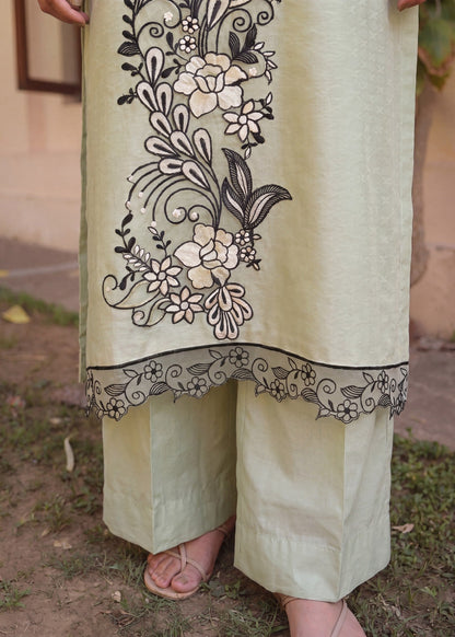 Embroidered Pistachio Green Lawn Suit for Women Online in Dubai DXB UAE Abudhabi Meena Bazaar