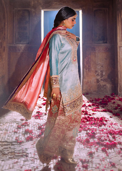 Embroidered Pistachio Viscose Lehenga Choli Online in KSA Riyadh Saudi Arabia Oman Bahrain Qatar