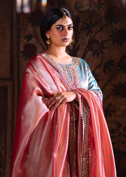 Embroidered Pistachio Viscose Lehenga Set for Women Online in KSA Riyadh Saudi Arabia Oman Bahrain Qatar