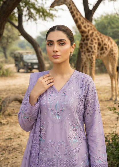 Embroidered Purple Ash Lawn Festive Suit Online in UK USA Canada