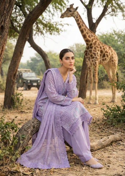 Embroidered Purple Ash Lawn Pakistani Suit Online in Dubai DXB UAE Abudhabi Meena Bazaar