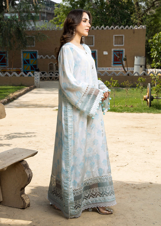 Embroidered Raw Silk Kurta with Cotton Silk Dupatta Online in Dubai DXB UAE Abudhabi Meena Bazaar