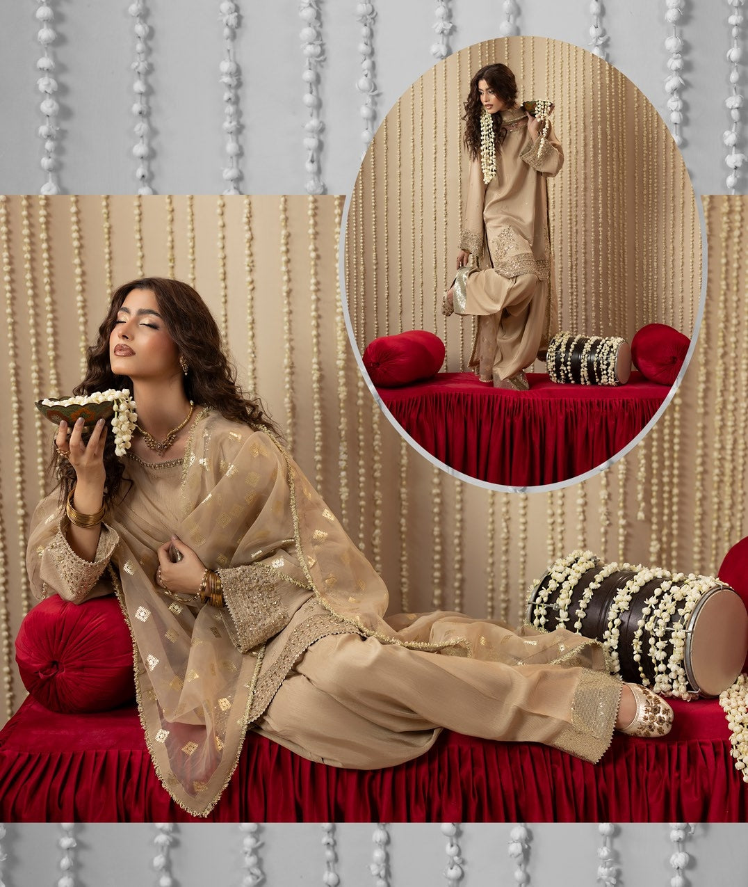 Embroidered Raw Silk Pakistani Outfit Online in Sri Lanka India Australia
