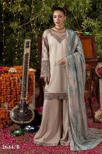 Embroidered Raw Silk Salwar Kameez Online in Dubai UAE Abudhabi Ajman Sharjah