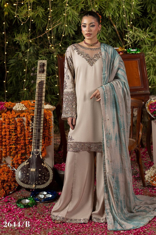 Embroidered Raw Silk Salwar Kameez Online in Dubai UAE Abudhabi Ajman Sharjah