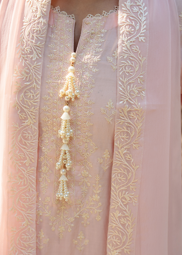 Embroidered Rose Pink Lawn Three Piece Suit Online in Dubai DXB UAE Abudhabi Meena Bazaar