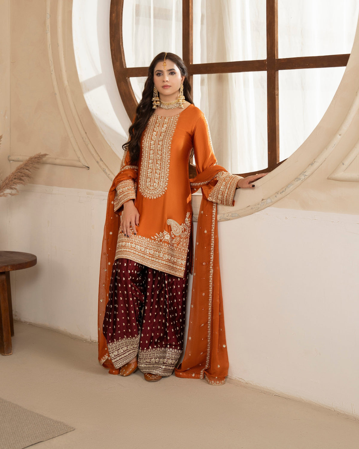 Embroidered Russian Grip Shalwar Pakistani Designer Suit Online in Sri Lanka India Australia