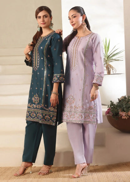 Embroidered Sea Green Lawn Kurta Set Partywear Online in Sri Lanka India Australia