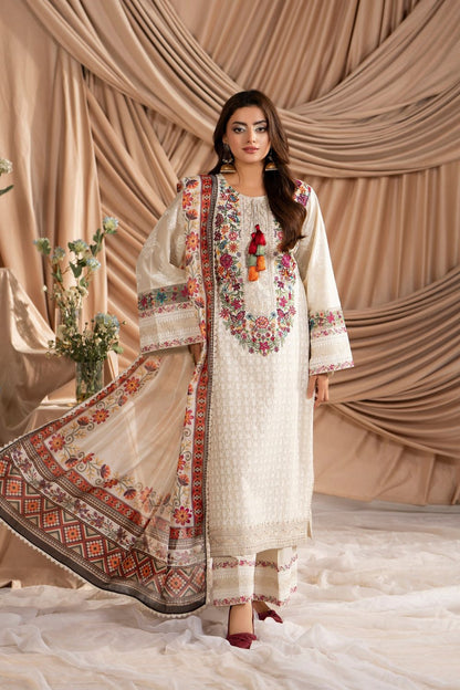 Embroidered Silk Kashmiri Stitch Salwar Suit Online in Dubai UAE Abudhabi Ajman Sharjah